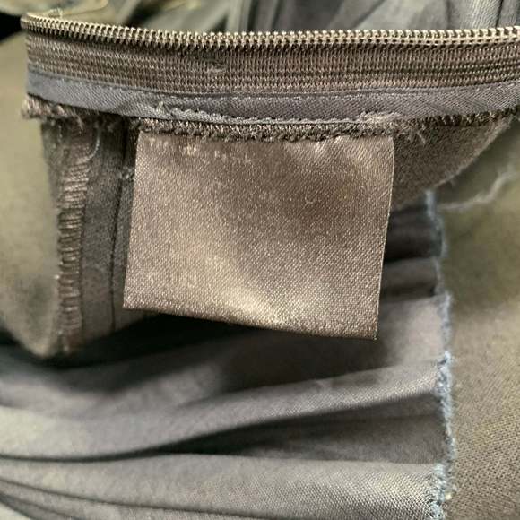 BRIONI Black Mercerized Cotton Ruffled Open Back Cocktail Dress - Picture 8 of 9